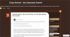 Desktop Screenshot of crazynormaltheclassroomexpose.com